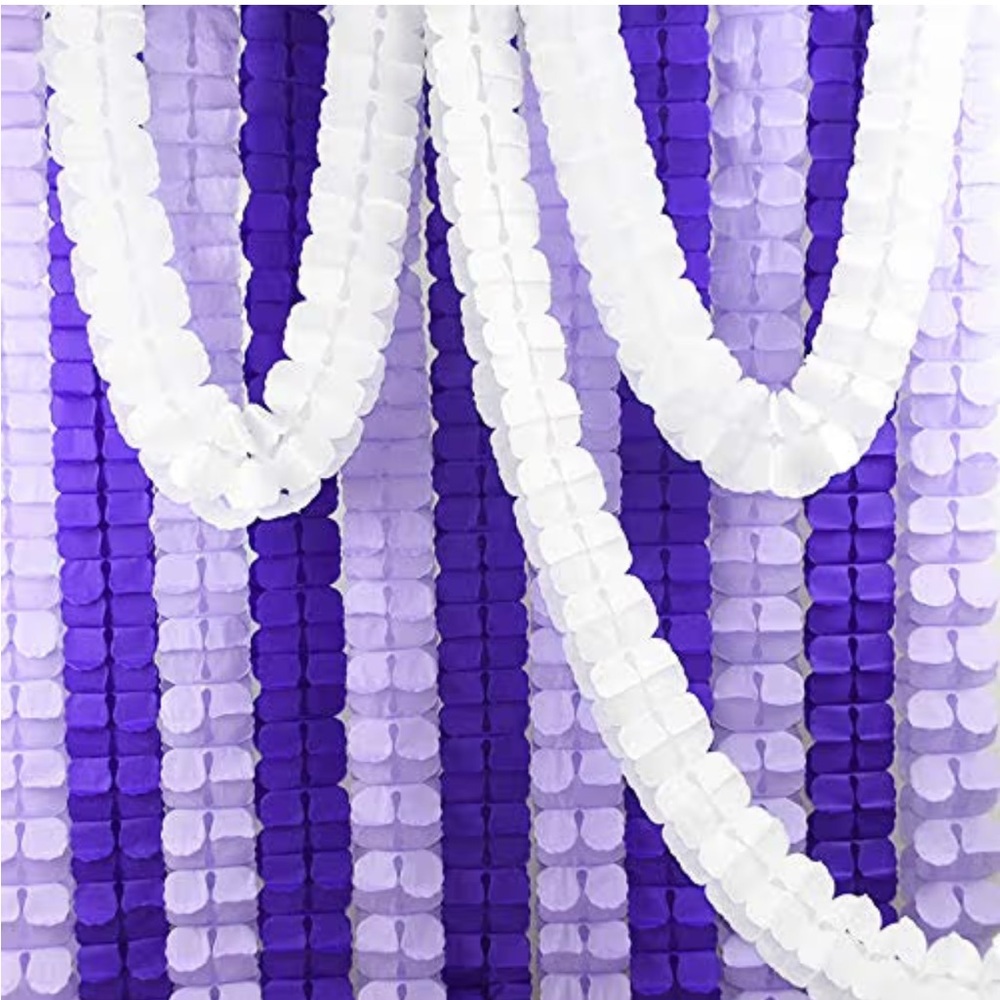 Bunting Banners 3.6 meters 4 leaf paper garland 17 pieces bundle - Picture 5 of 9
